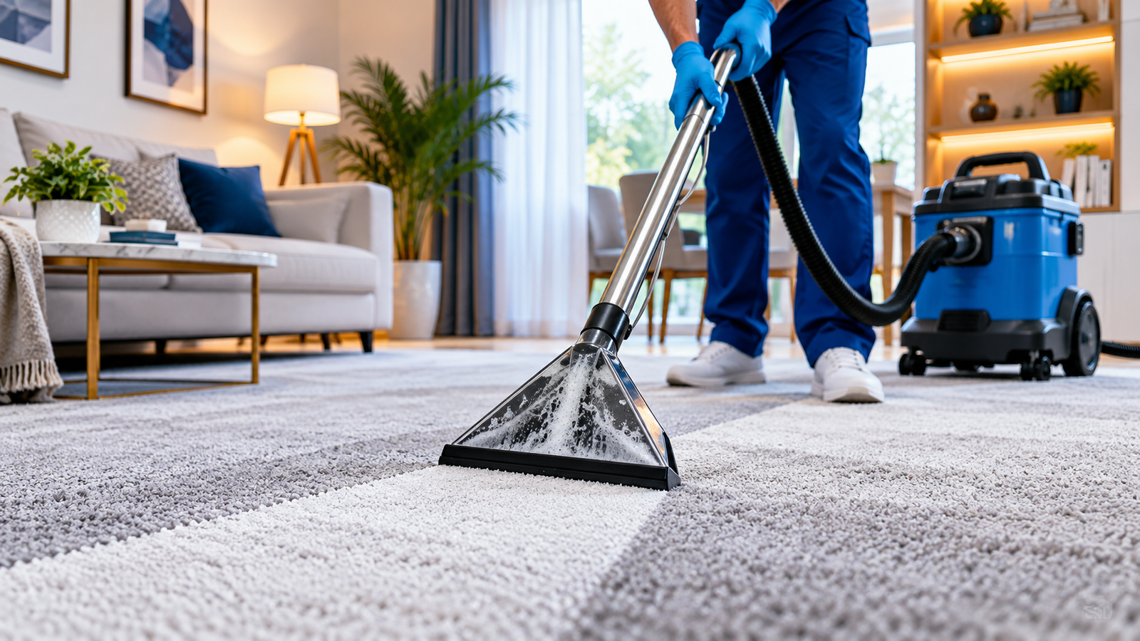 Professional carpet and rug deep cleaning service