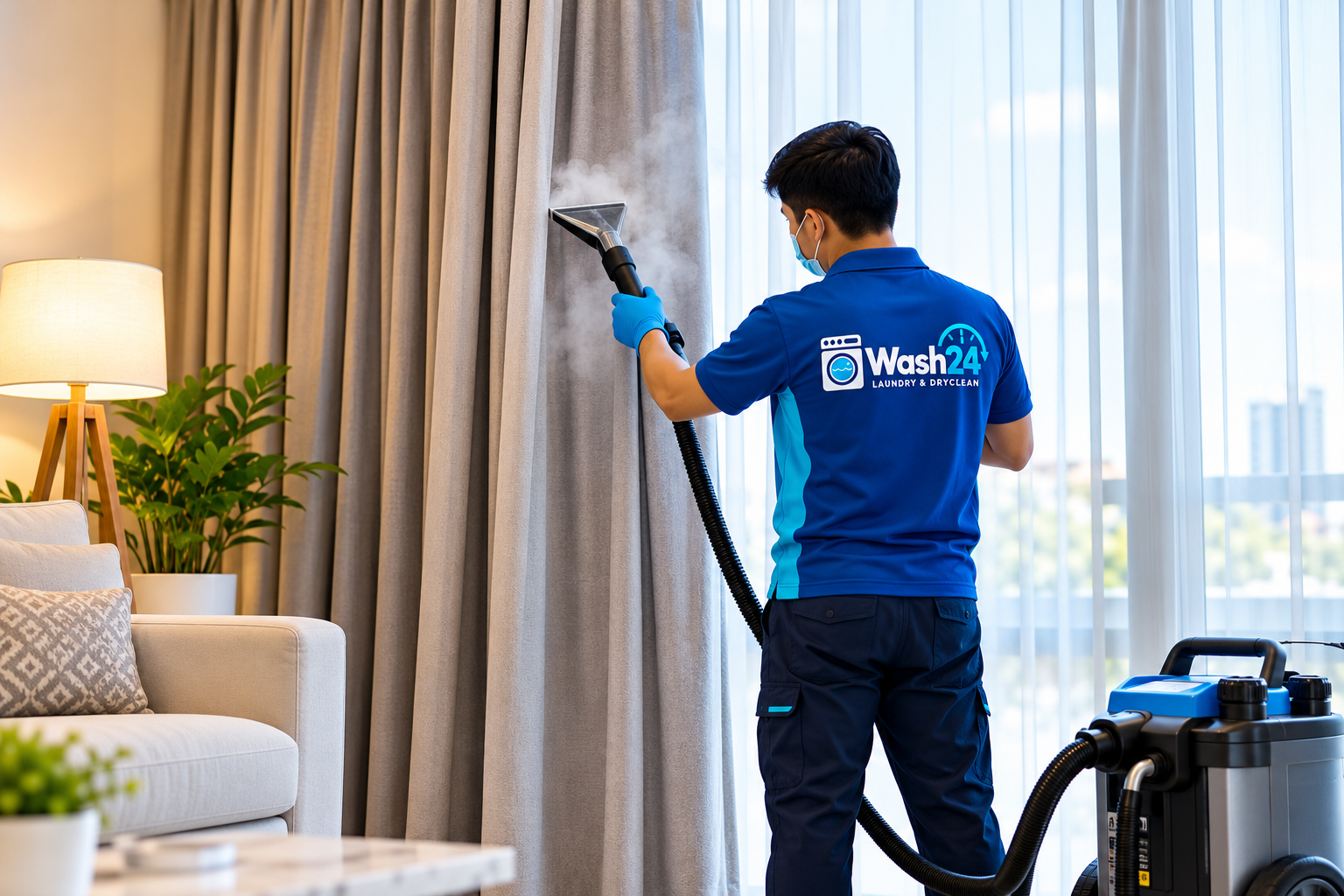 Professional curtain cleaning and fabric care service